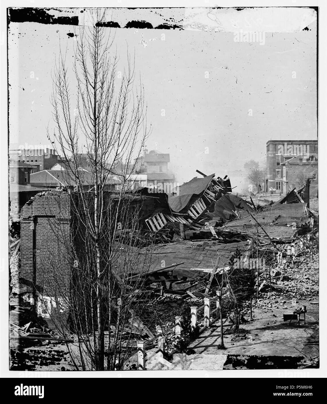 N/A. English: Atlanta, Ga. Ruins of depot, blown up on Sherman's departure. 1864.   George N. Barnard  (1819–1902)     Alternative names G. N. Barnard; George Barnard; George Norman Barnard  Description American photographer and daguerreotypist Best known for his album of sixty-one albumen prints in 'Photographic Views of Sherman's Campaign' (pub. 1866) documenting the battlefields after Sherman's march through the South.  Date of birth/death 23 December 1819 4 February 1902  Location of birth Coventry  Work location Oswego, New York City, Syracuse, US South (during Civil War)  Authority contr Stock Photo