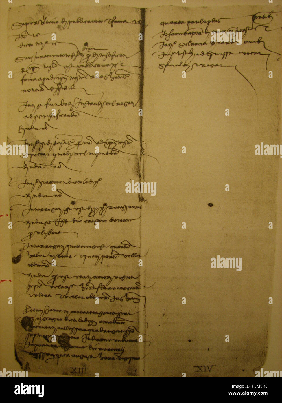 N/A. Documento Assereto . 25 August 1479. Notário Gerolamo Ventimiglia () 143 Assereto 7 Stock Photo