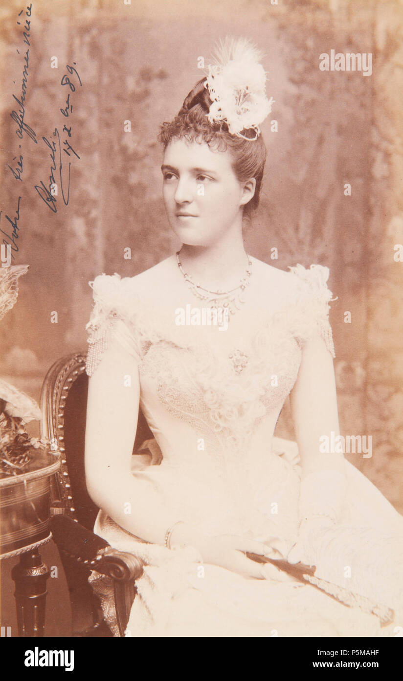 96 Amélie, Queen of Portugal (1889) Stock Photo