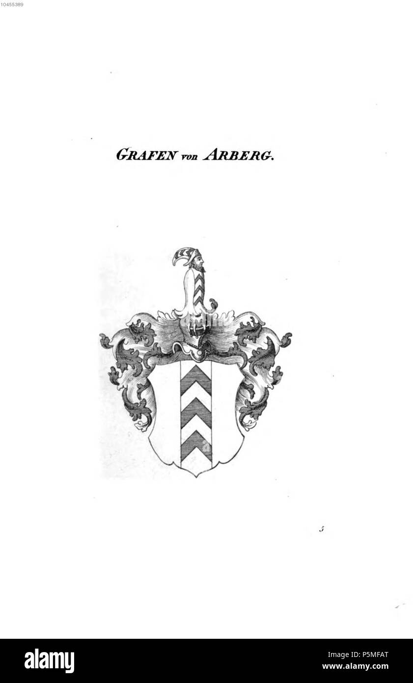 N/A. Wappen Arberg - Tyroff HA.jpg . between 1846 and 1865. Unknown 118 Arberg - Tyroff HA Stock Photo