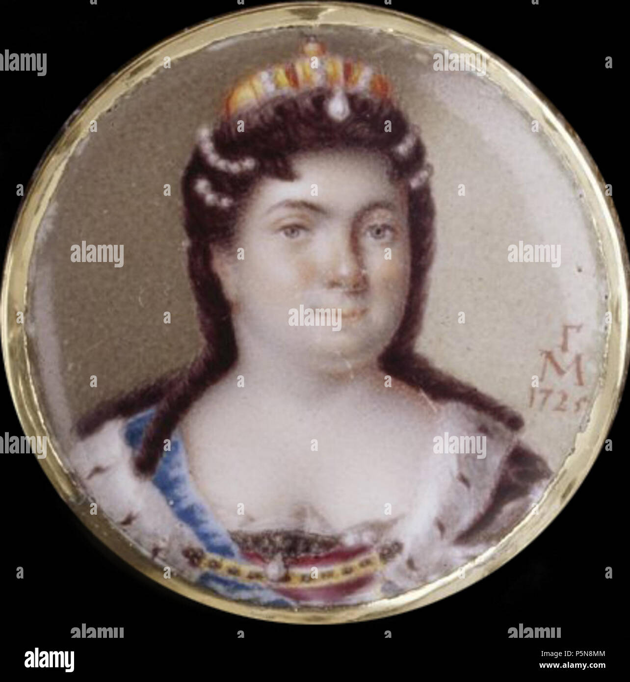 N A Watch With Miniature Of Catherine I Made By Heidrich Abraham Watchmaker Musikiiskii Georgii Enameler On View In Mansion Exhibit Icon Room Tv 2 About This Object An Onion Shaped Watchcase