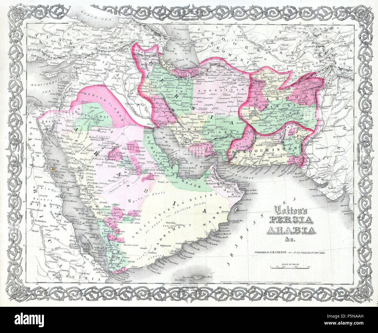 Saudi arabia historical map hi-res stock photography and images - Alamy