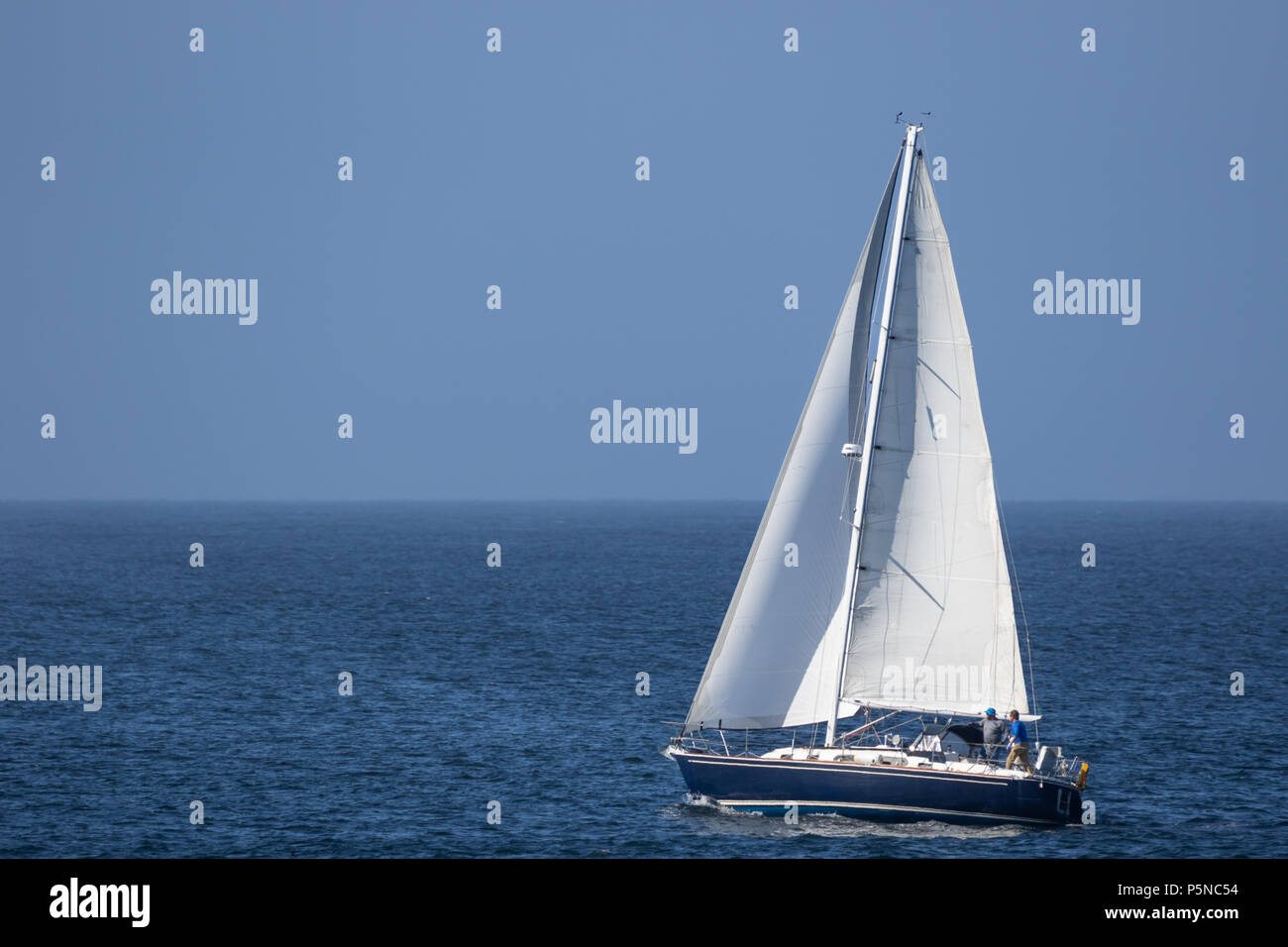 Sailing in Monterey Bay Stock Photo Alamy