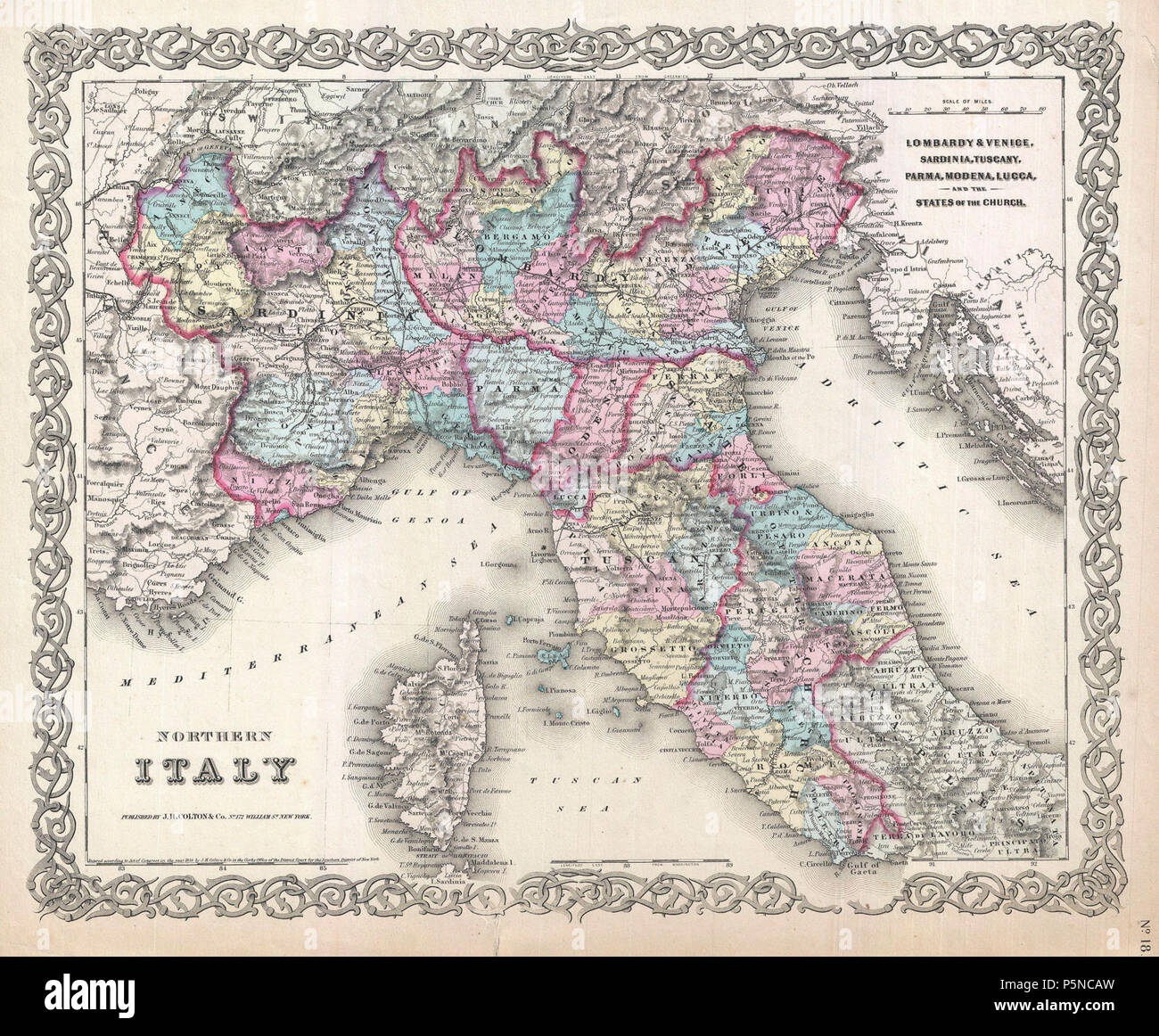 Printable Map Of Northern Italy