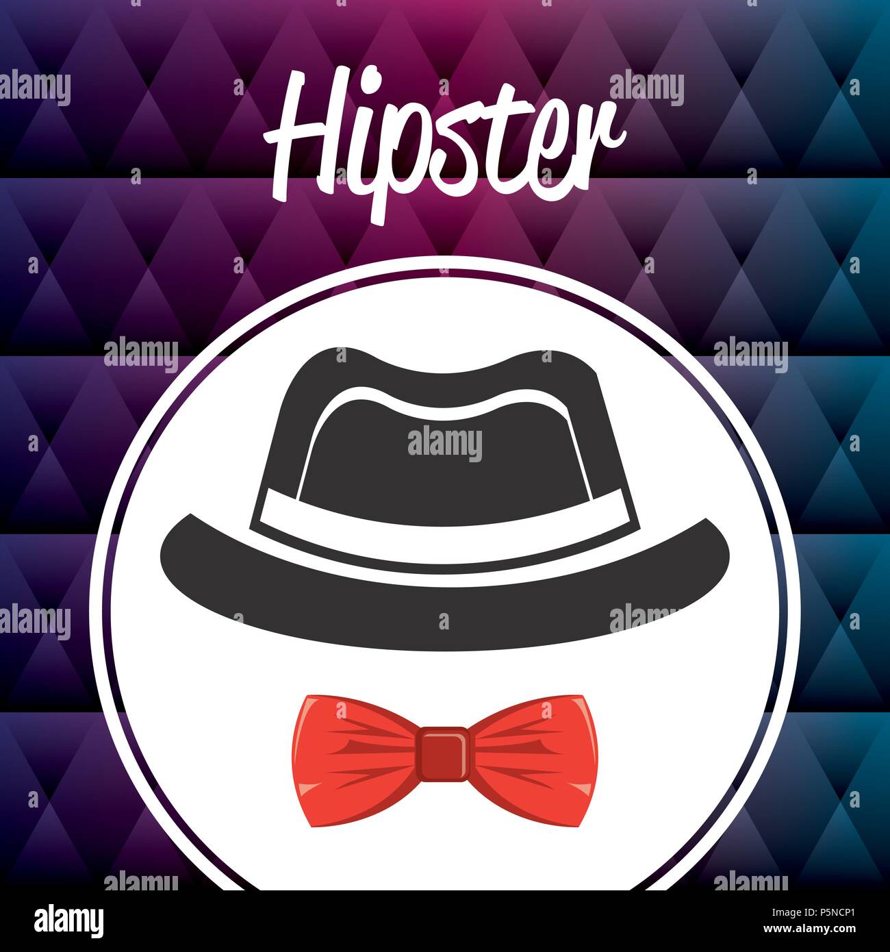 Hat bowtie hipster style fashion hi-res stock photography and images ...