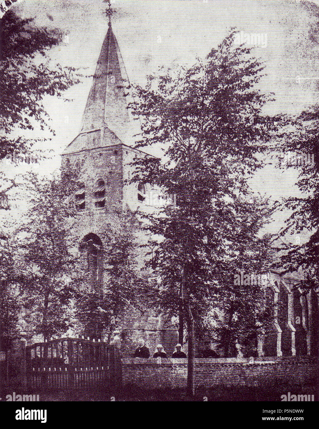 N/A. English: church Baarsdorp . 1180. Unknown 159 Baarsdorp 1880 Stock Photo