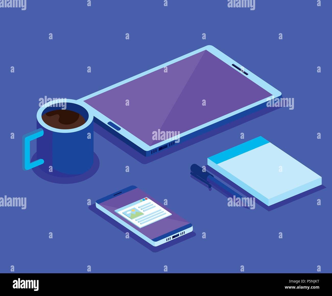 isometric smartphone digital technology Stock Vector Image & Art - Alamy