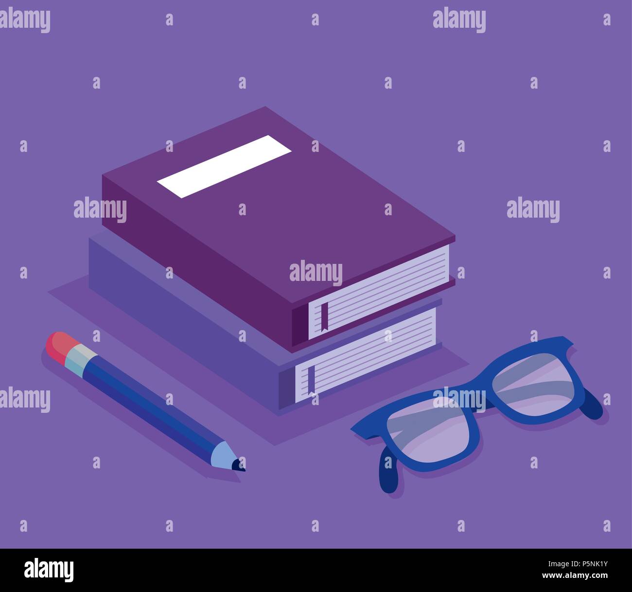 education set isometric icons Stock Vector Image & Art - Alamy