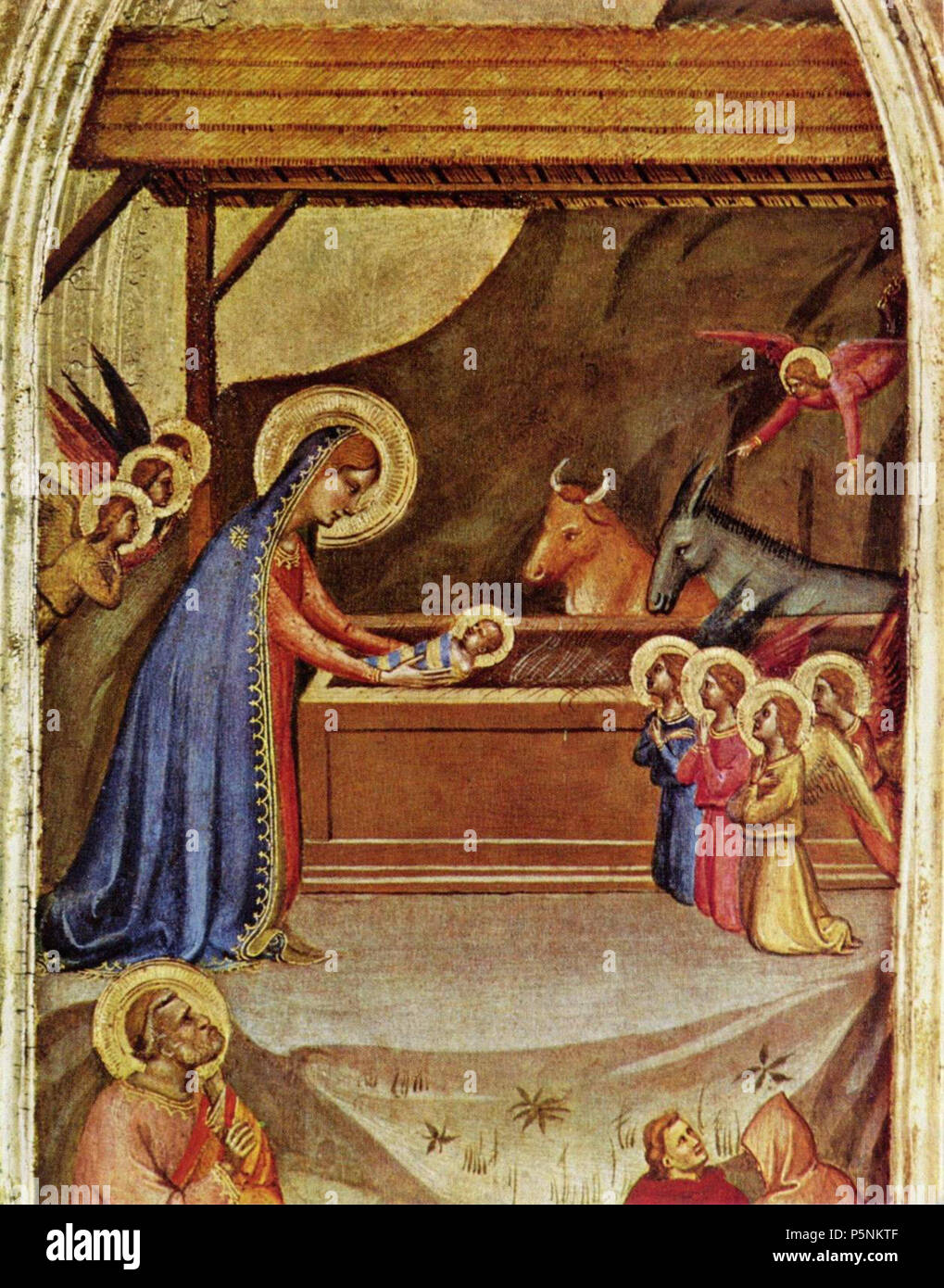 Deutsch: Geburt Christi  circa 1325-1350. N/A 193 Bernardo Daddi 001 Stock Photo