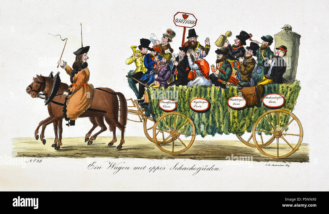 N A Tafel 23 Ein Wagen Mit Eppes Schacherjuden Aus Die Grosse