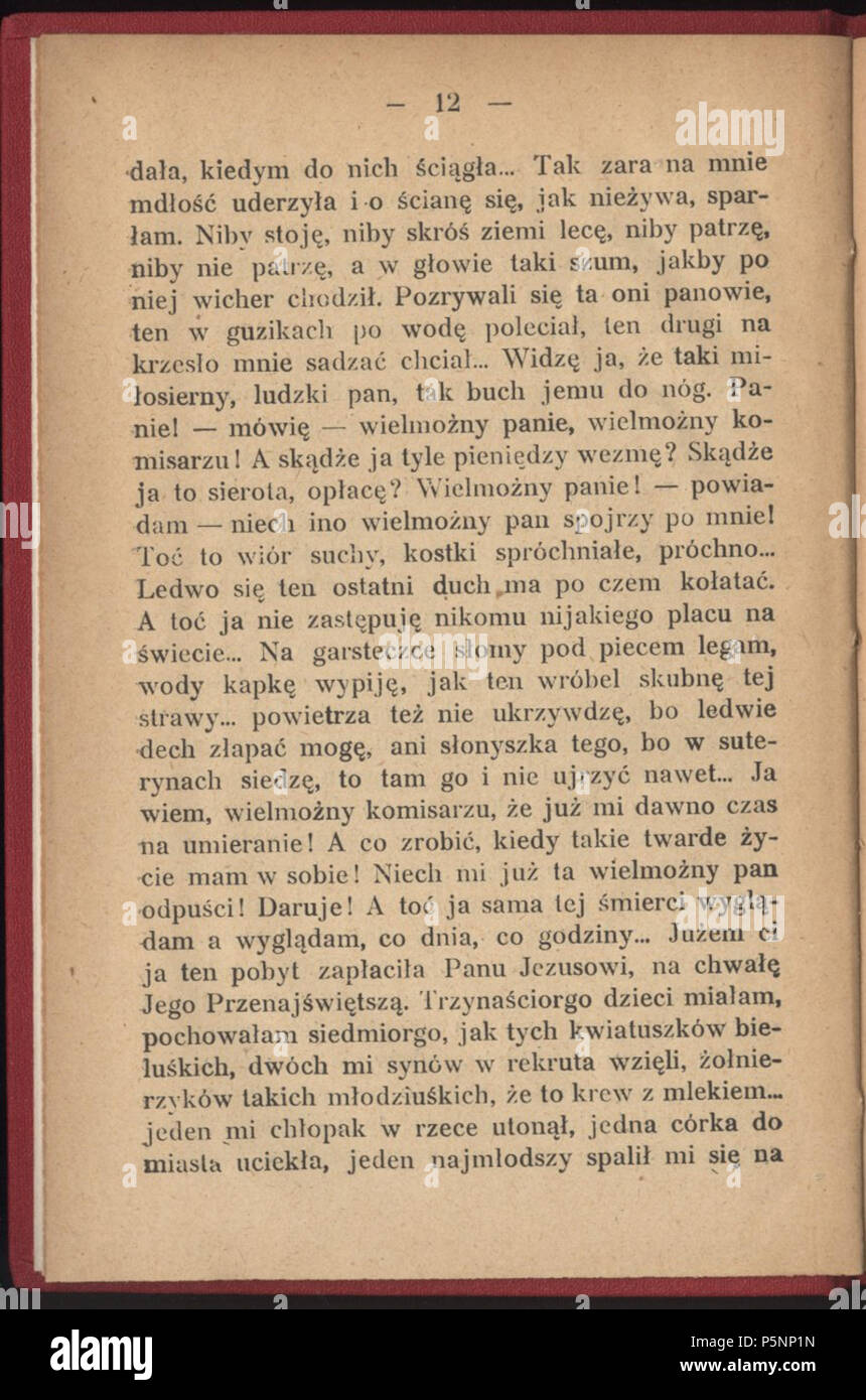 Nowela Konopnickiej Z Rodziną Mostowiaków Maria Konopnicka High Resolution Stock Photography and Images - Alamy