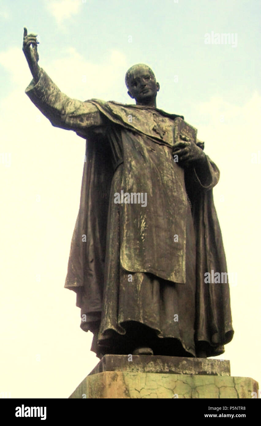 English Miguel de Benavides Monument . Depicted person Miguel de