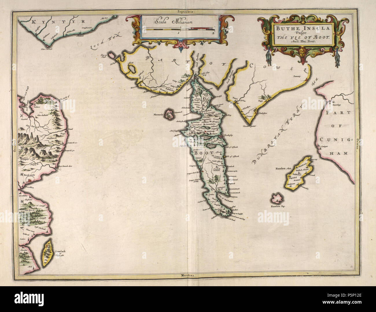 Isula Map Clyde map hi-res stock photography and images - Alamy