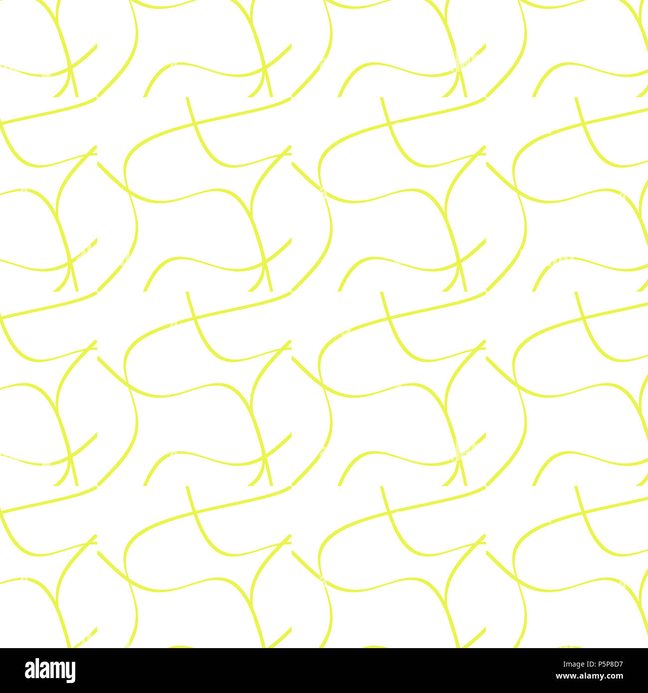 Background with yellow waves, wallpaper on white background Stock Photo