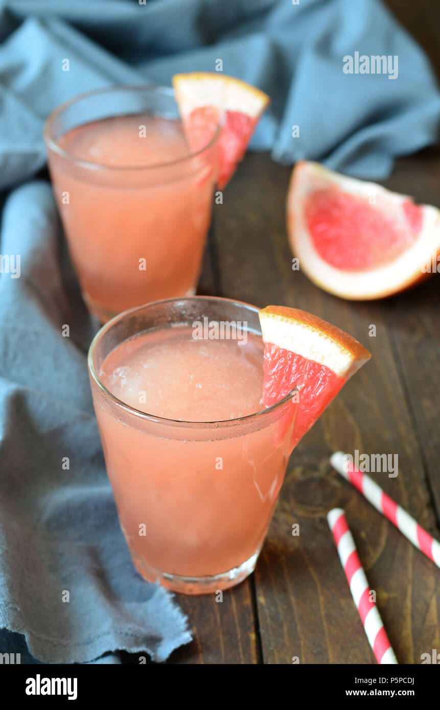 Grapefruit drink, slush frozen beverage, Citrus Iced Drink Stock Photo Alamy