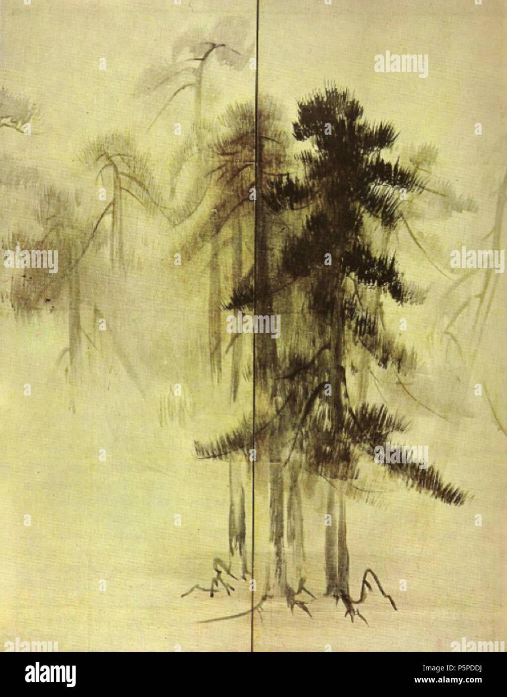 Tohaku, 'pine trees', hi-res stock photography and images