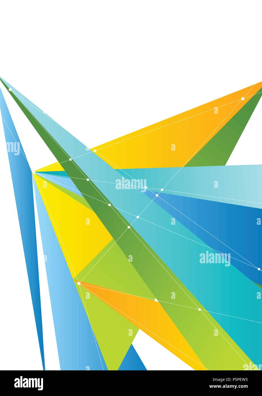Colorful abstract tech polygonal corporate background. Vector modern ...