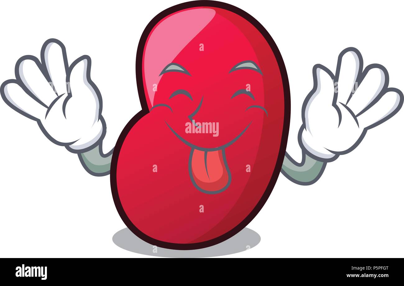 Tongue out jelly bean mascot cartoon Stock Vector Image & Art - Alamy