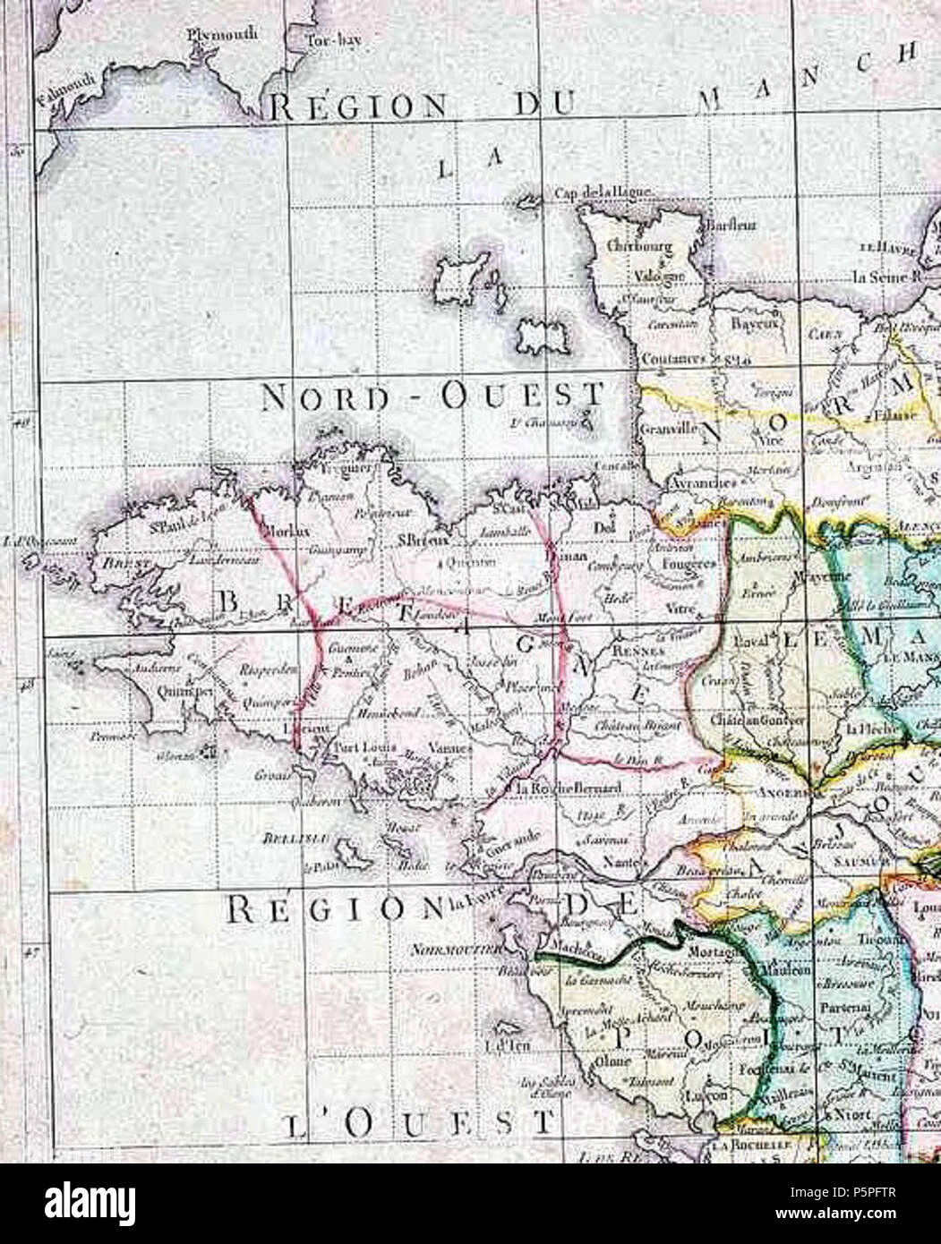 N A Francais Extrait De La Carte De France Divisee Suivant Le Plan Propose A L Assemblee Nationale Premieres Propositions De Decoupage Prealables A La Division De La France En Departements Decoupe De