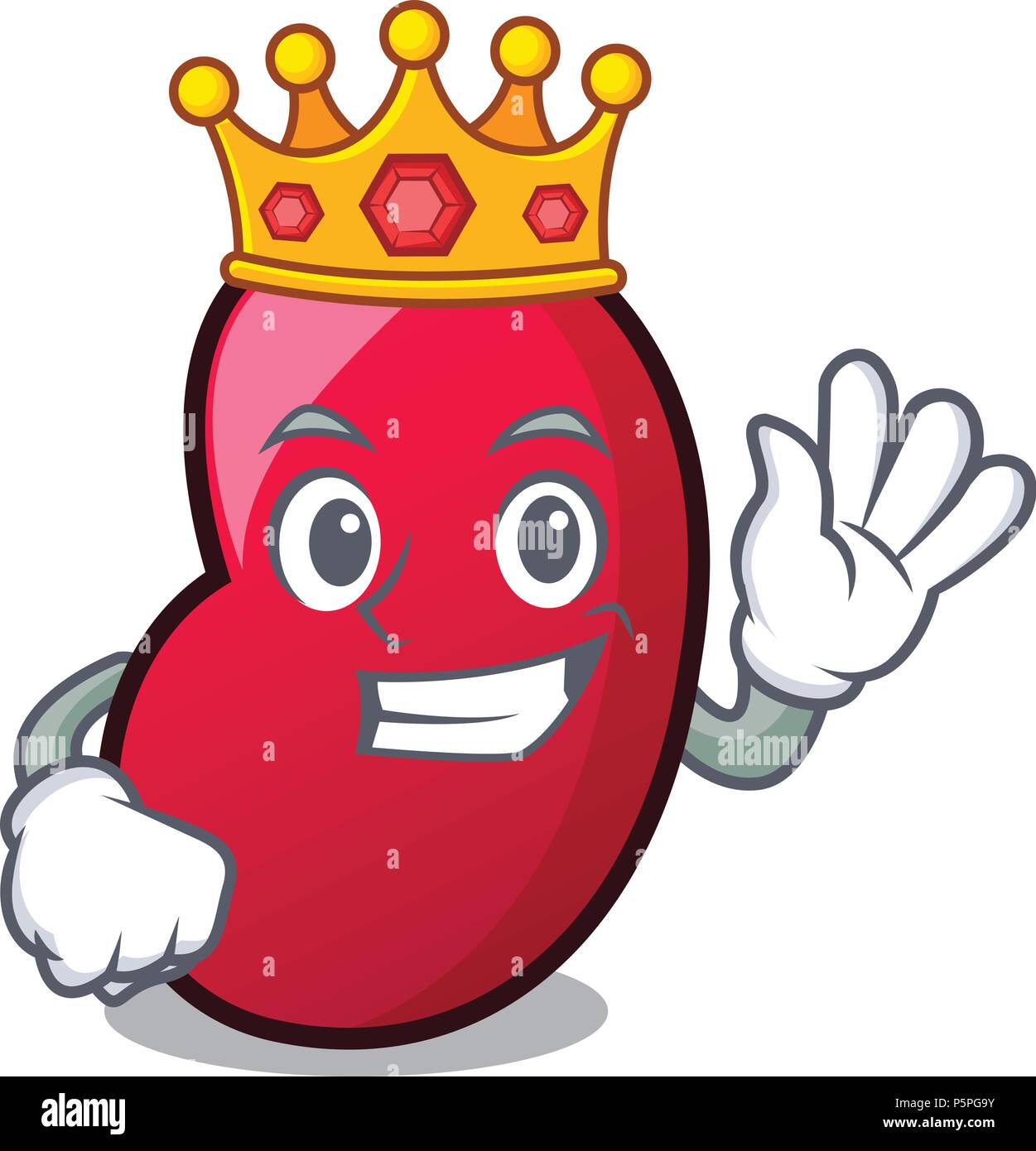 King jelly bean mascot cartoon Stock Vector Image & Art Alamy