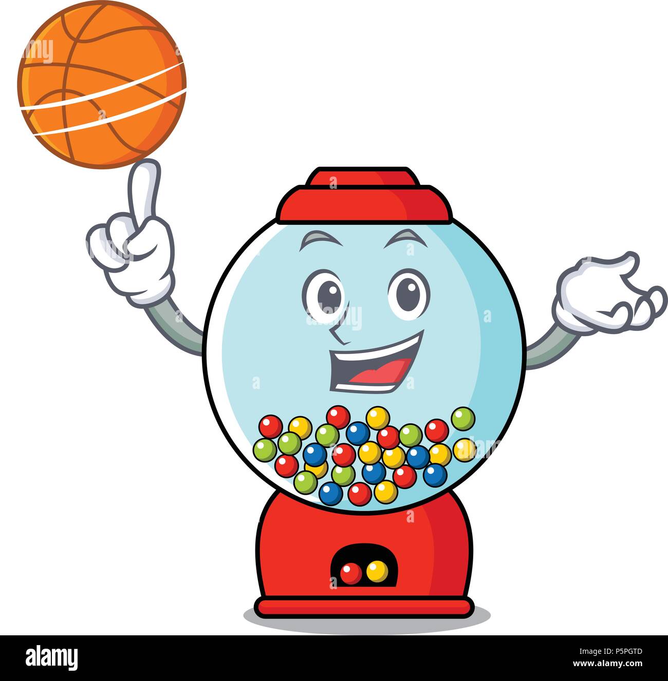 With basketball gumball machine character cartoon Stock Vector Image & Art  - Alamy