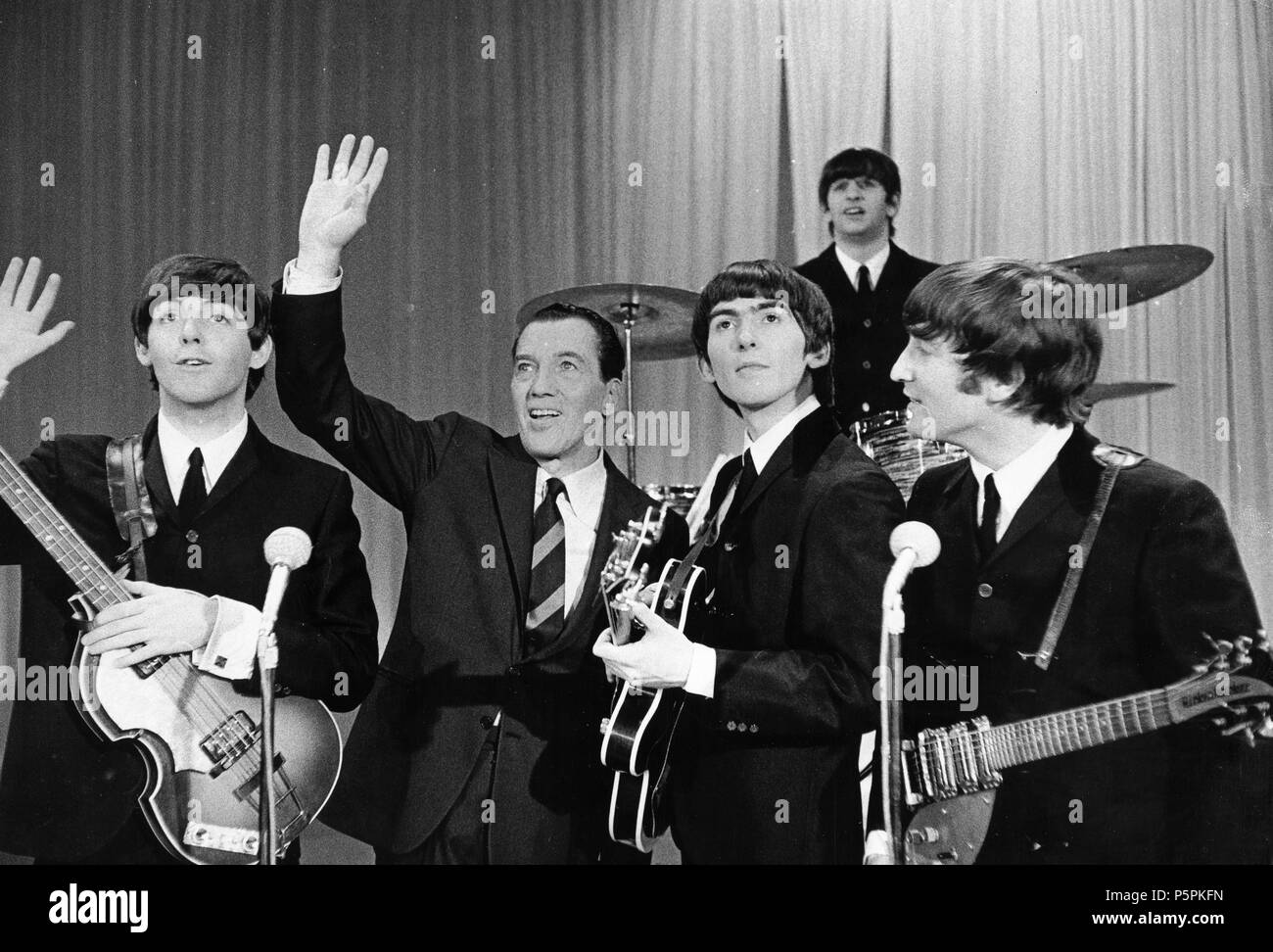 the beatles, the ed sullivan show, new york, 60s Stock Photo