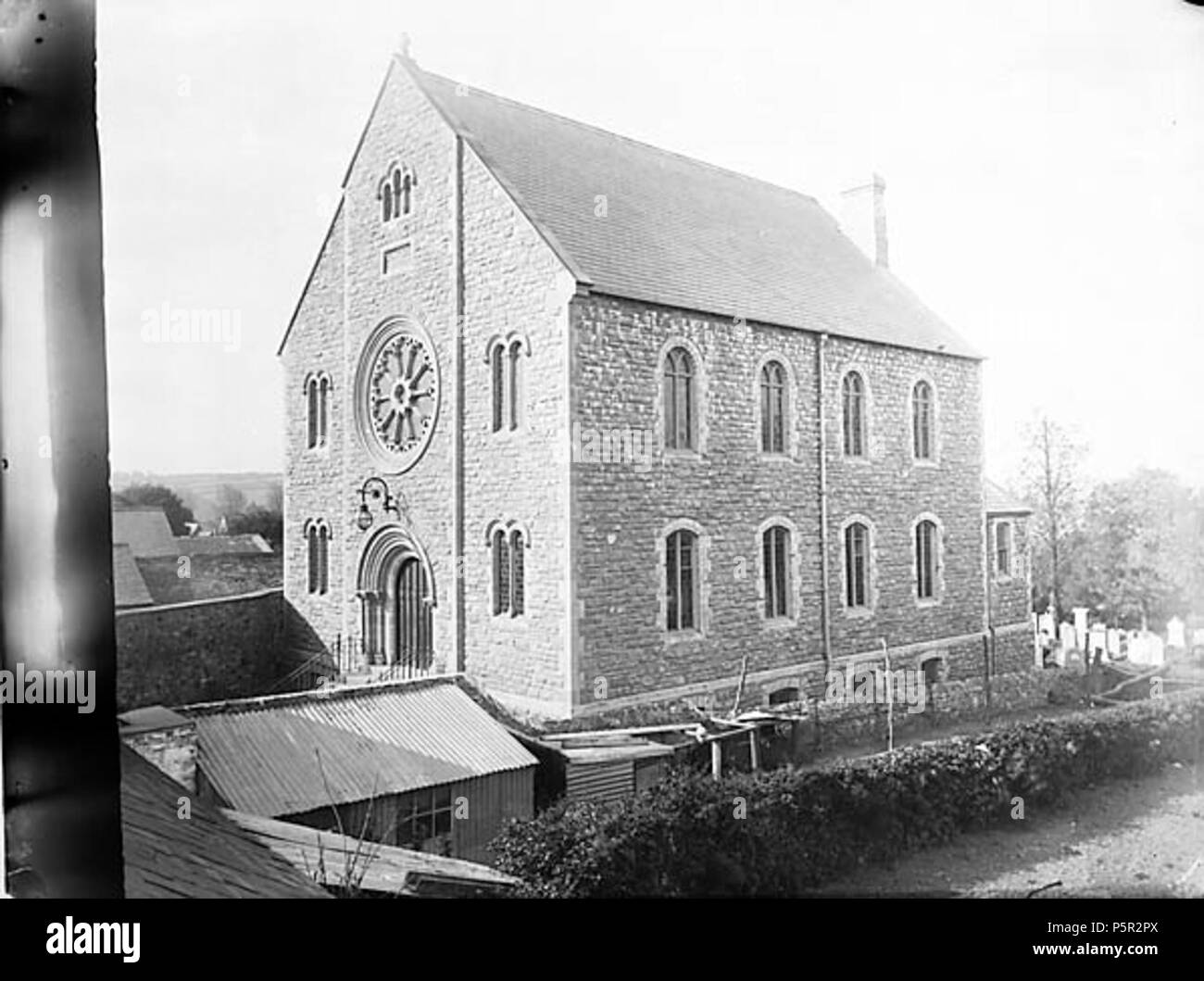 [Bethesda Chapel (Bapt), Narberth] [graphic].. 1 negative : glass, dry plate, b&w ; 16.5 x 21.5 cm. circa 1885. Thomas, John, 195 Bethesda Chapel (Bapt), Narberth NLW3362084 Stock Photo