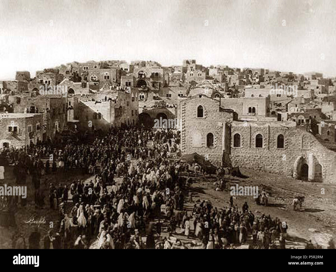 N/A. English: '(...) Entry of Pilgrims into Bethlehem at Christmas time ...