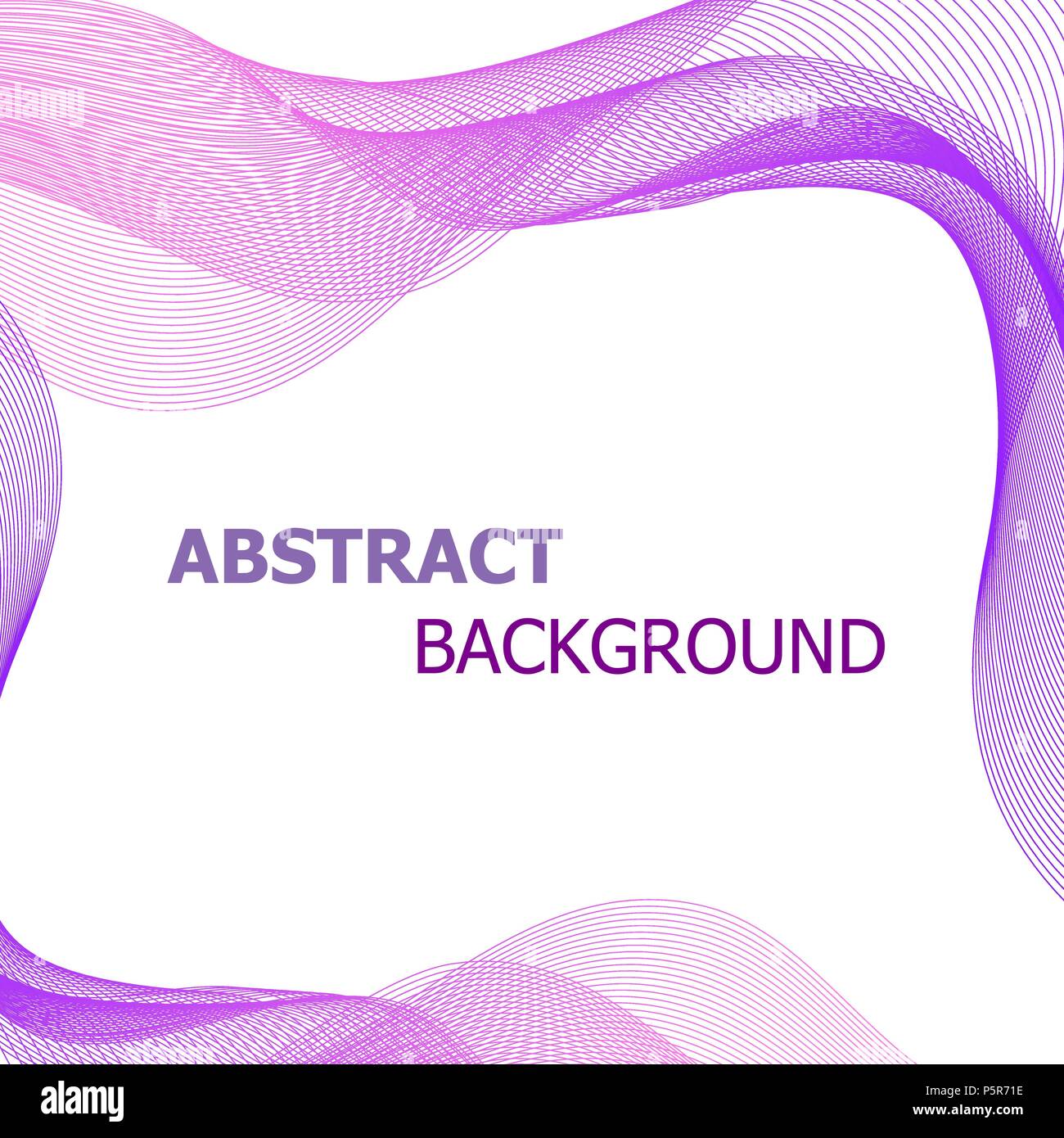 Abstract background with pink and purple lines wave, stock vector Stock