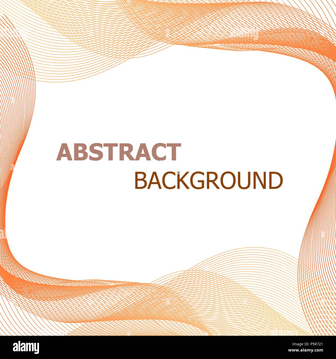 Abstract background with orange lines wave, stock vector Stock Vector ...
