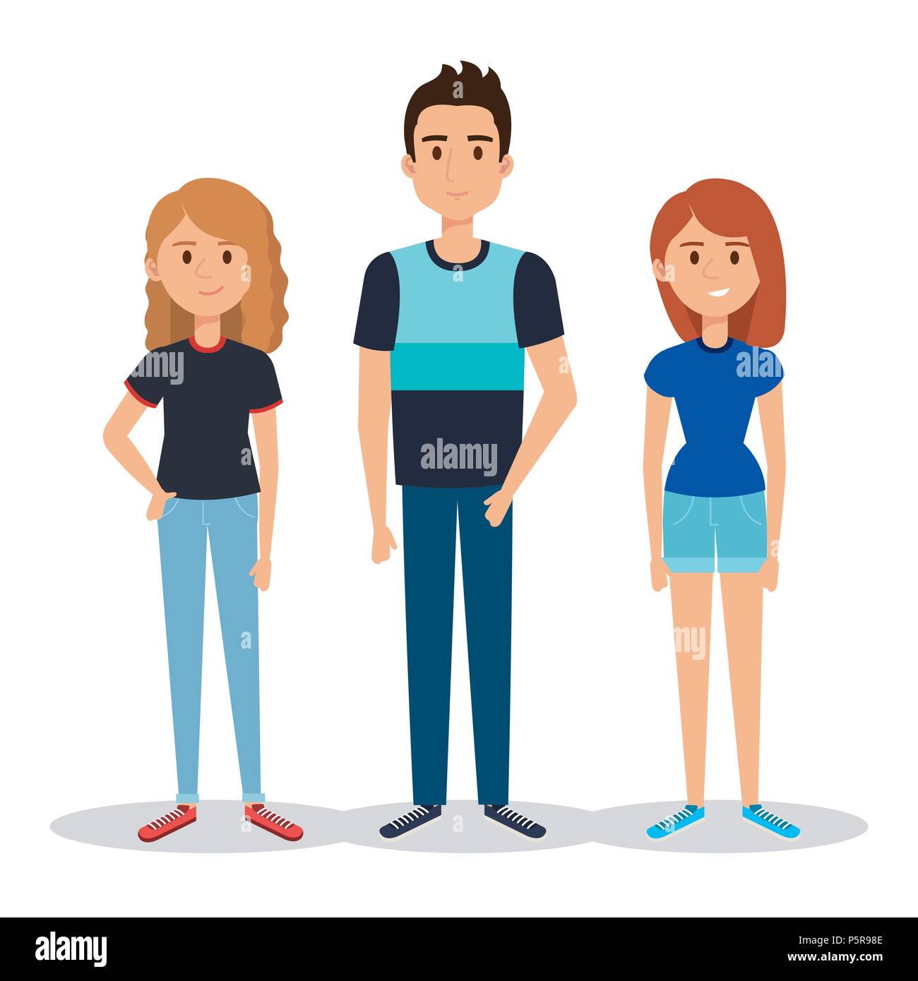 group of young people avatars Stock Vector Image & Art - Alamy