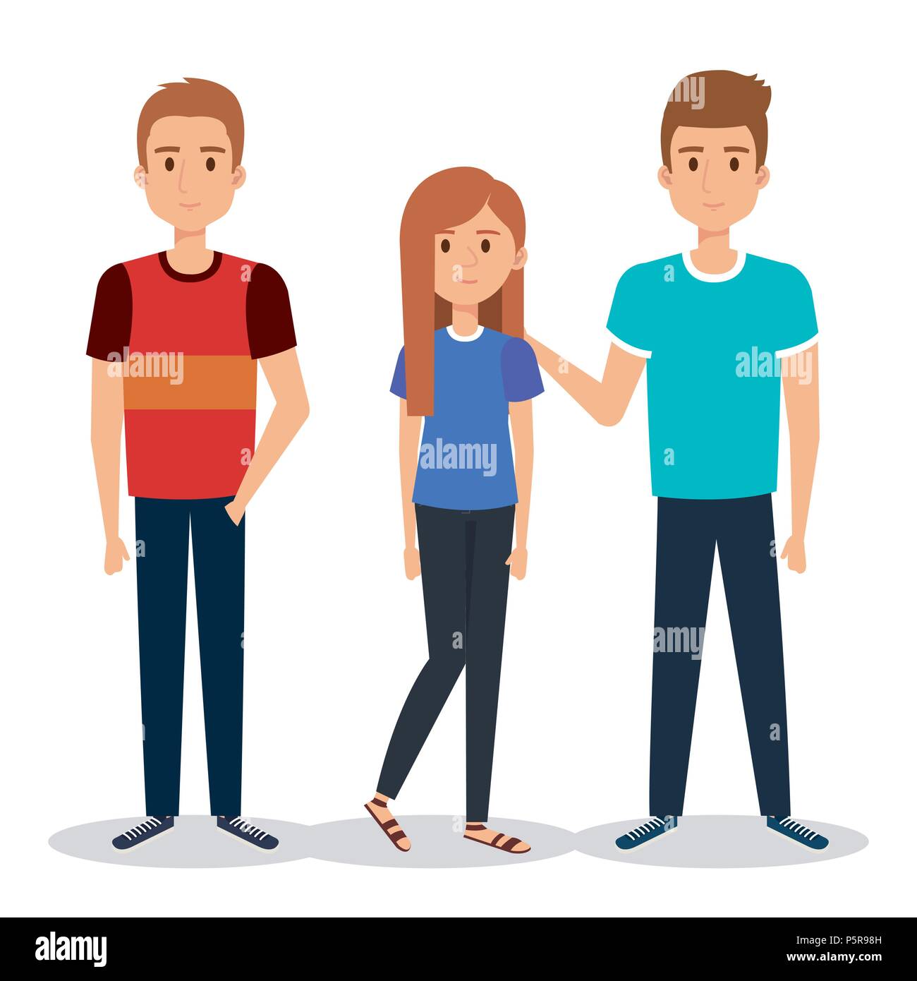 group of young people avatars Stock Vector Image & Art - Alamy