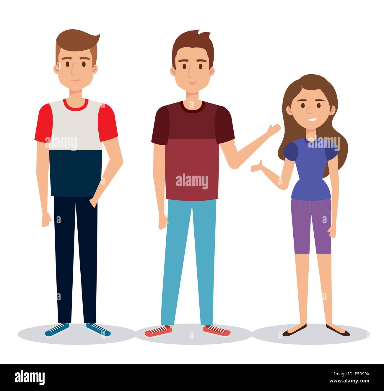 group of young people avatars Stock Vector Image & Art - Alamy