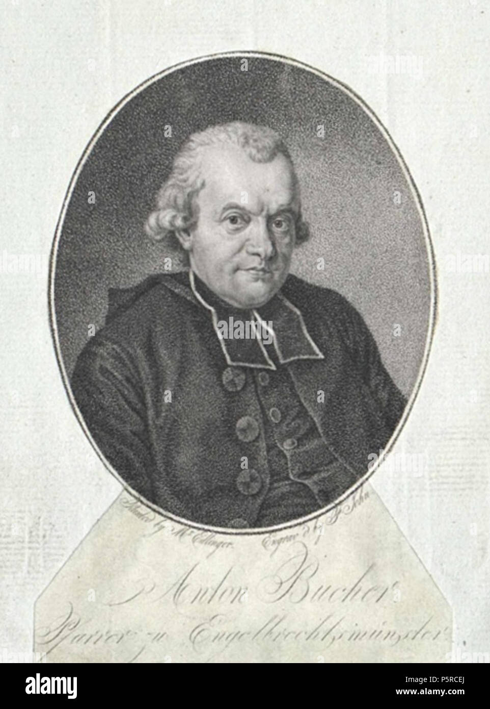 N/A. Anton Bucher (1746-1817) bayerischer Priester, Adeliger und Gelehrter . 1810. zeitgenössischer Lithograph 247 Bucher Anton 3 Stock Photo