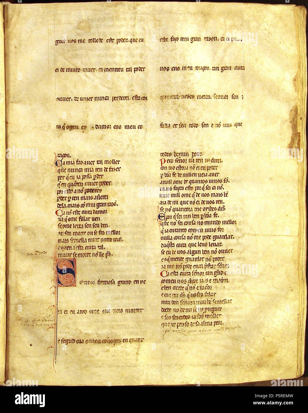 Cancioneiro da Ajuda. English: Cancioneiro da Ajuda manuscripts Português:  manuscritos do w:pt:Cancioneiro da Ajuda Pero da Ponte. Se eu podesse  desamar (A 289), Agora me part'eu mui sen meu grado (A 290)