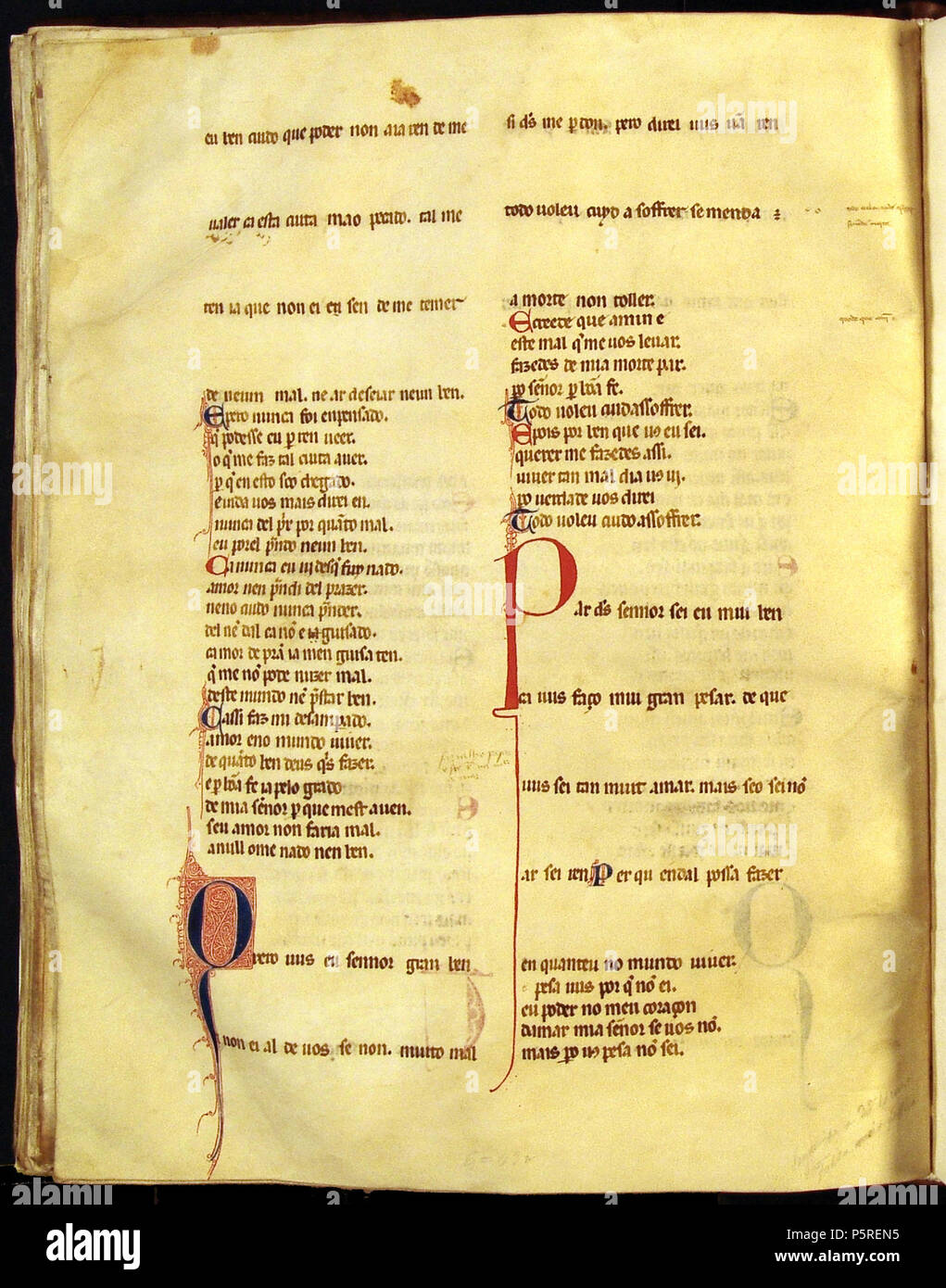 Cancioneiro da Ajuda. English: Cancioneiro da Ajuda manuscripts Português:  manuscritos do w:pt:Cancioneiro da Ajuda Pero da Ponte. Tan muito vos  am'eu, senhor (A 288), Se eu podesse desamar (A 289) 267 Cancioneiro