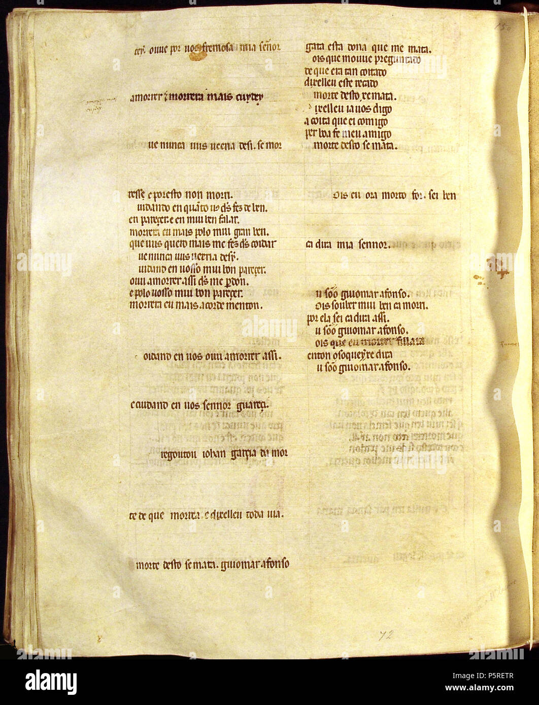 Cancioneiro da Ajuda. English Cancioneiro da Ajuda manuscripts