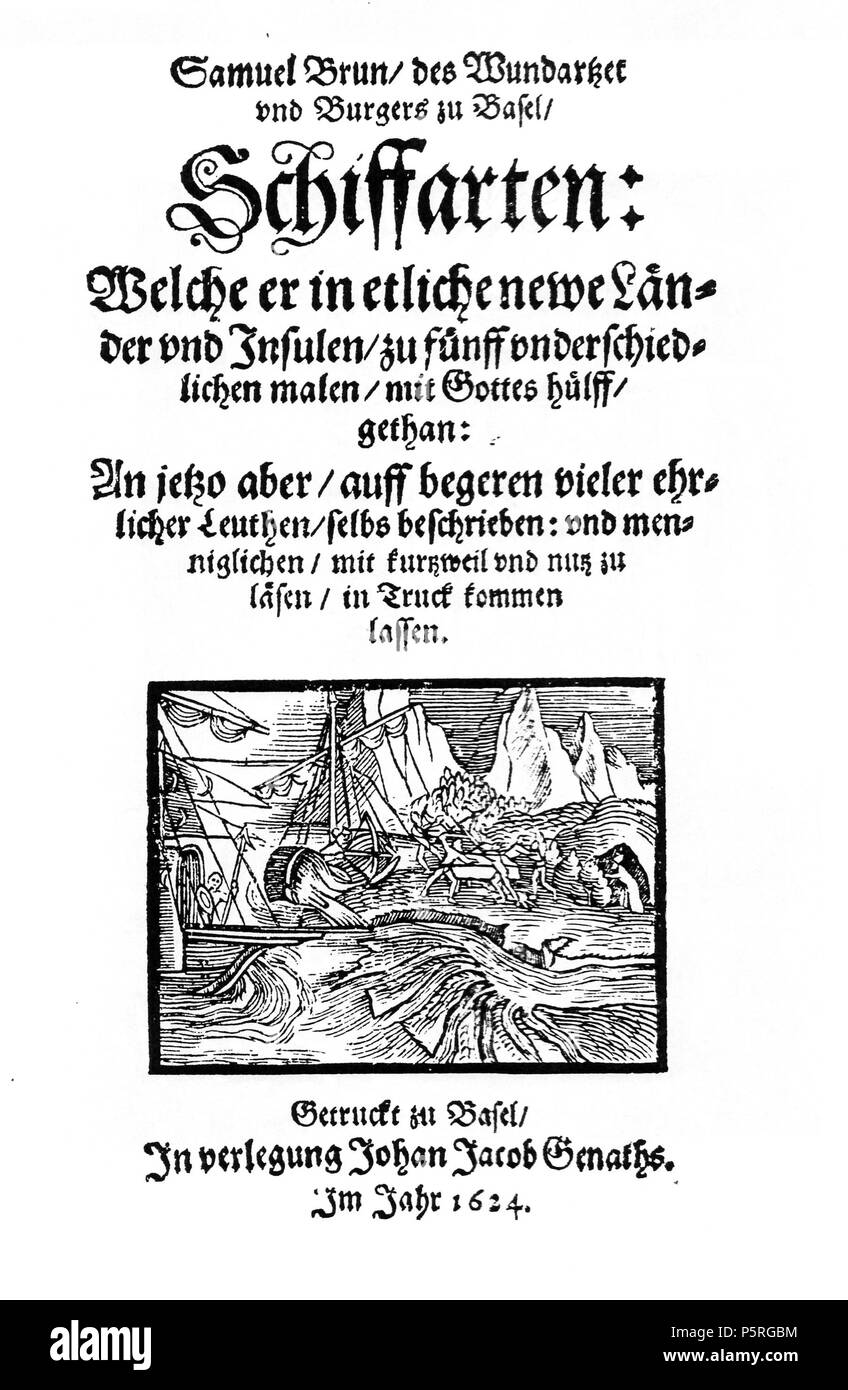 N/A. English: Front page of the book Deutsch: Titelseite des Buchs . 1624. Unknown 233 BraunTitelseite1624 300dpi 001 Stock Photo