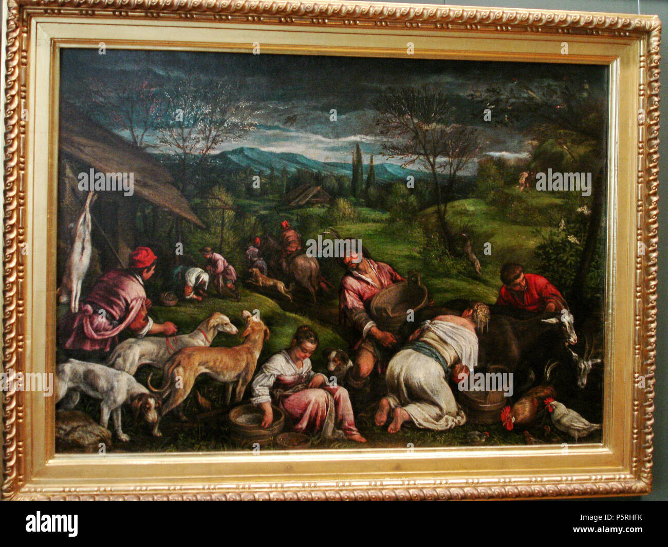 English: Spring  after 1576. N/A 175 Bassano, Francesco the Younger, Kunsthistorisches Stock Photo