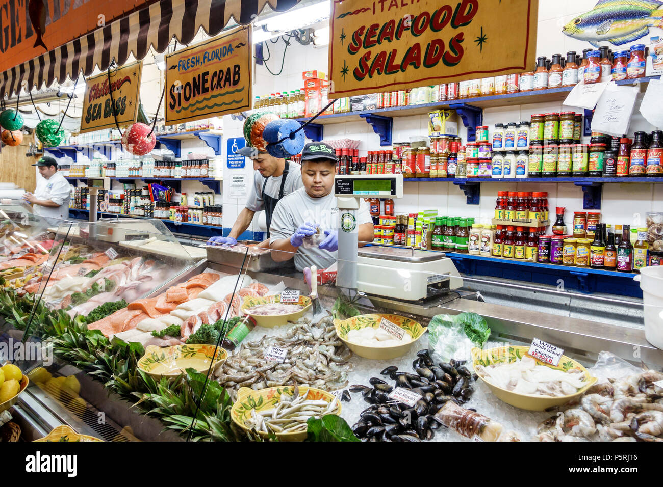 Delray Beach Florida The Boys Farmers Market gourmet grocery store supermarket food display sale