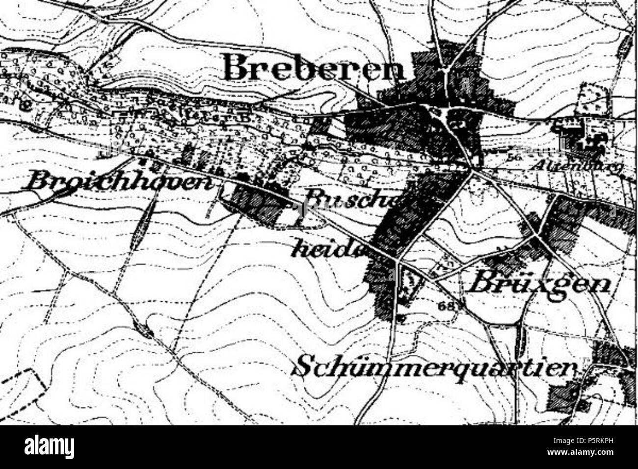 N/A. Neuaufnahme 1891-1912 . Königlich Preußische Landesaufnahme 251 Buscherheide Neuaufnahme Stock Photo