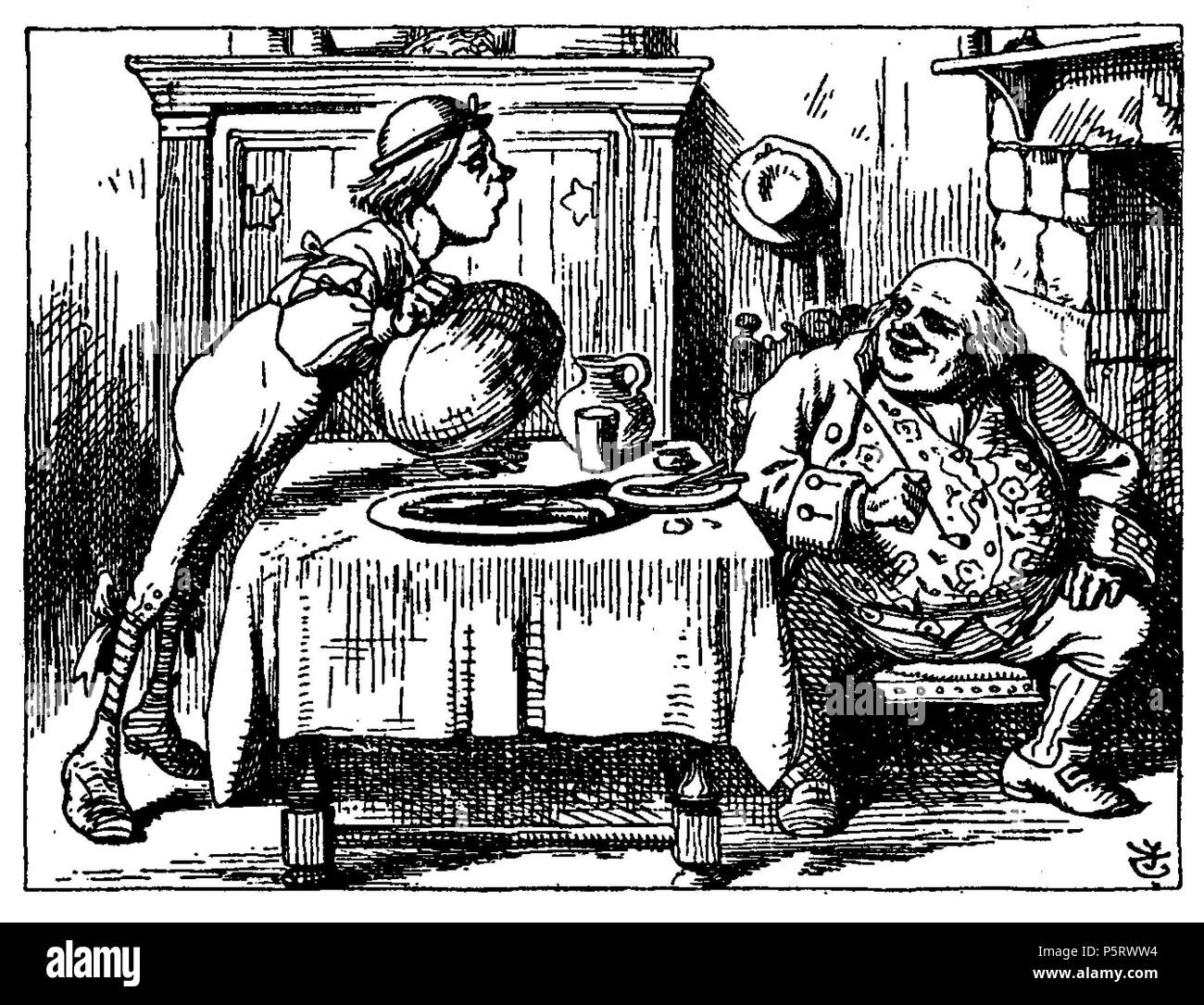 N/A. Alice’s Abenteuer im Wunderland Übersetzer: Antonie Zimmermann Orginal Titel: Alice's Adventures in Wonderland Illustrationen: John Tenniel . 1869.   Lewis Carroll  (1832–1898)       Alternative names Charles Lutwidge Dodgson  Description British-English writer, mathematician and photographer  Date of birth/death 27 January 1832 14 January 1898  Location of birth/death Daresbury, Cheshire, England Guildford, Surrey, England  Work period 1854 to 1898  Work location England  Authority control  : Q38082 VIAF:66462036 ISNI:0000 0001 2137 136X ULAN:500027372 LCCN:n79056546 NLA:35039311 WorldCa Stock Photo