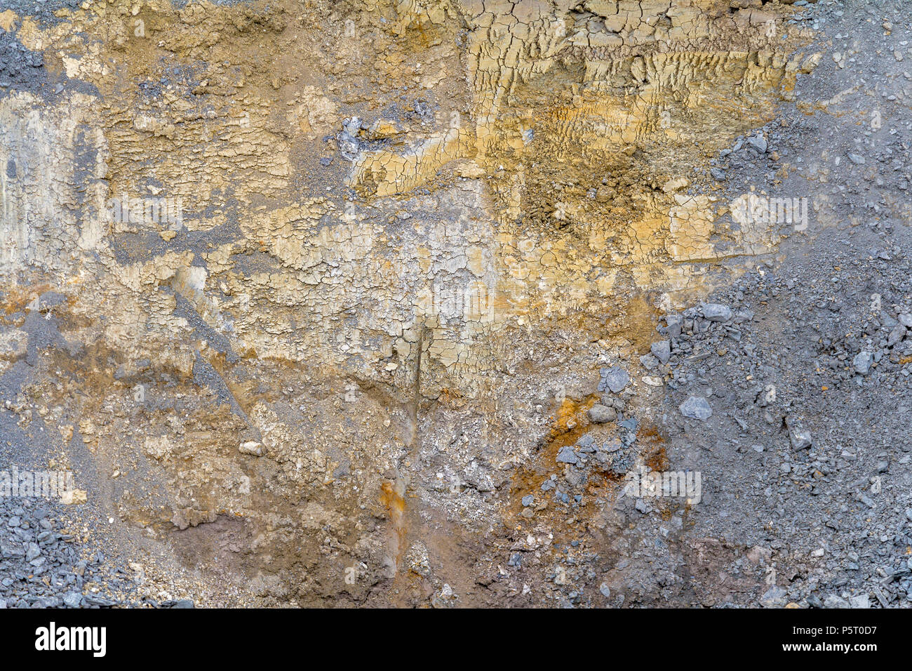 beautiful colored full frame abstract soil structure Stock Photo