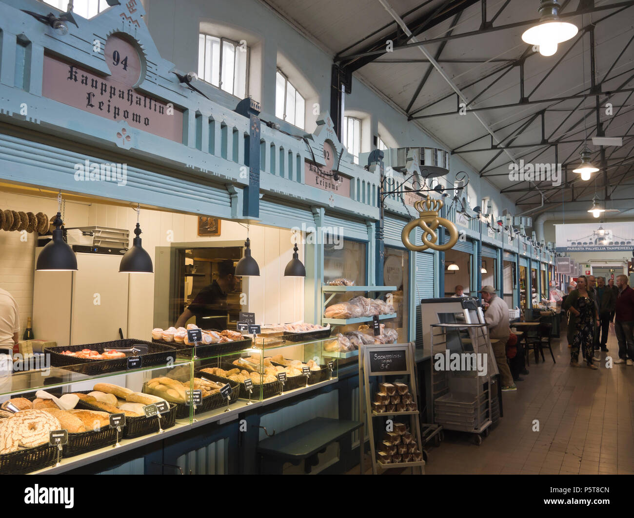 Tampere market hall opened in 1901 and is still a lively centre for fine foods and small
