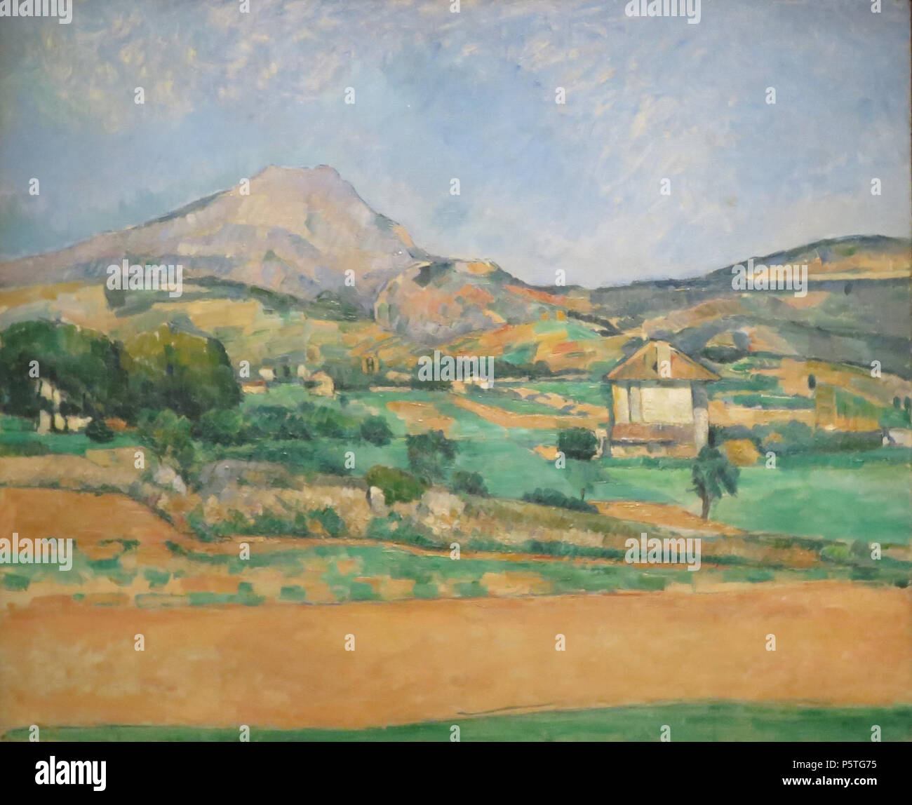 N/A.  English: The Plain with Mont Sainte Victoire, View from Valcros, oil on canvas, Pushkin Museum Deutsch: Ebene mit dem Mont Sainte Victoire . between 1879 and 1880.    Paul Cézanne  (1839–1906)       Alternative names Cézanne; Paul Cezanne; Cezanne  Description French painter  Date of birth/death 19 January 1839 22 October 1906  Location of birth/death Aix-en-Provence Aix-en-Provence  Work location Paris, Auvers-sur-Oise, Aix-en-Provence, Marseille  Authority control  : Q35548 VIAF:39374836 ISNI:0000 0001 2128 7379 ULAN:500004793 LCCN:n79055446 NLA:35026986 WorldCat 287 Cezanne - Ebene mi Stock Photo