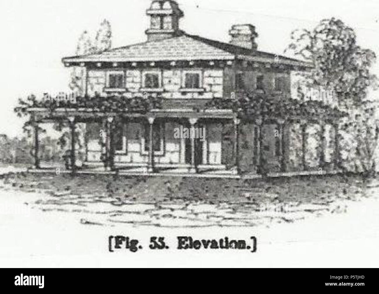 N/A. English Andrew Jackson Downing Italian Style. 1850 Cottage