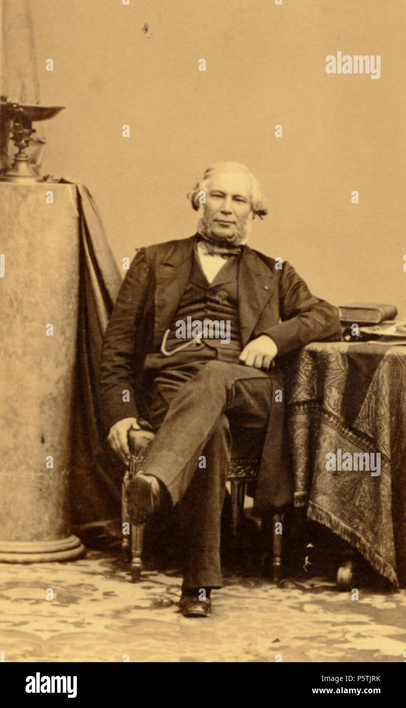 N/A. Français : Charles Jaurès (1808-1870). Photographié par Eugène Disdéri, vers 1860. circa 1860. Eugène Disdéri 326 Charles JAURES Stock Photo