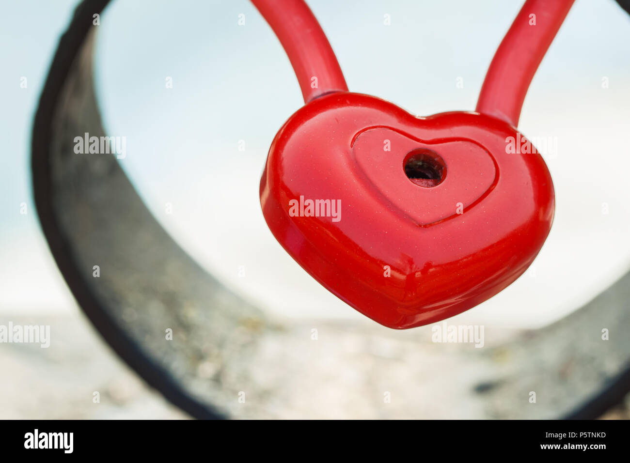 Red Heart Lock Padlock Romance Love Valentine Day Concept, Large ...