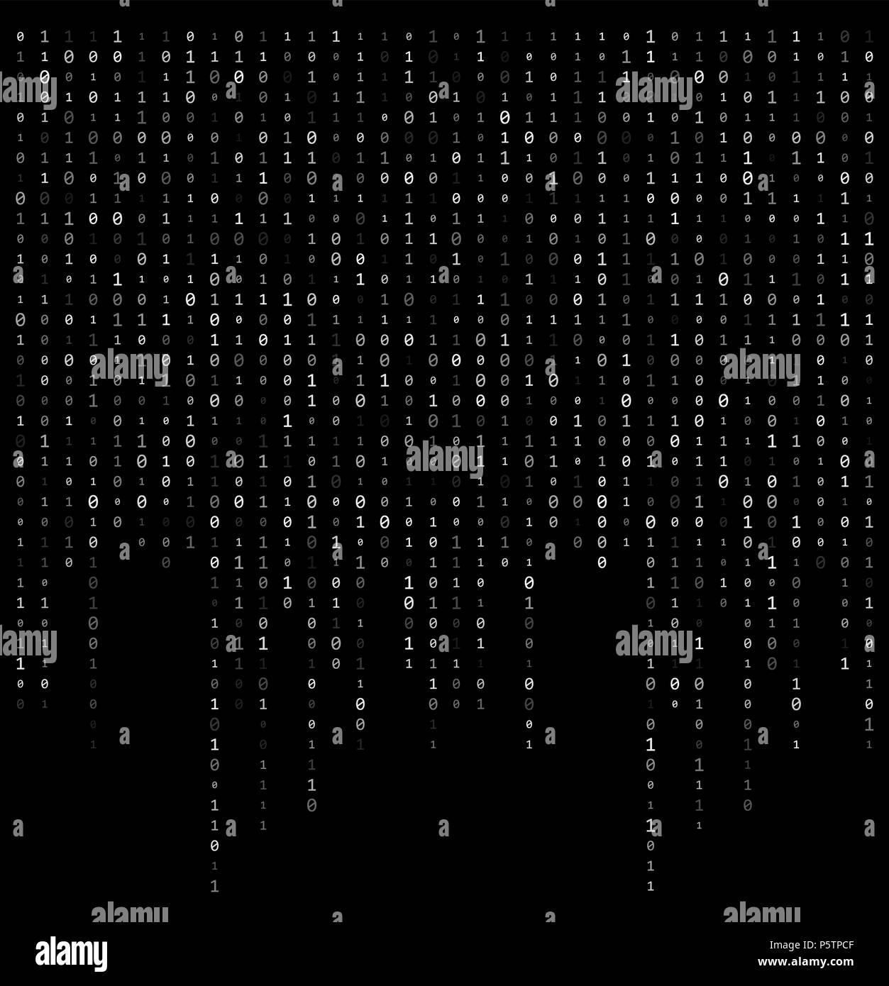 Binary Data Illustration Stock Vector Images - Alamy
