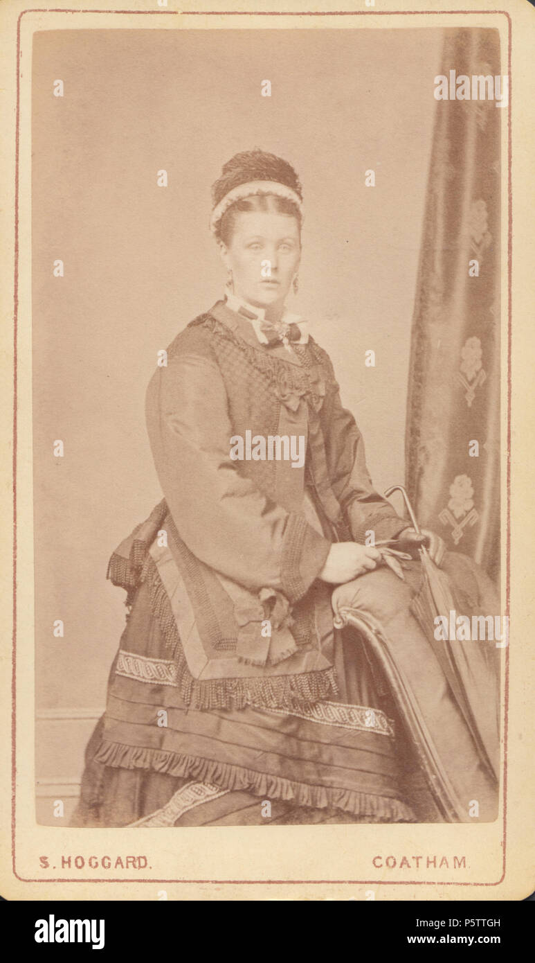 Coatham CDV (Carte De Visite) of a Victorian Lady Stock Photo